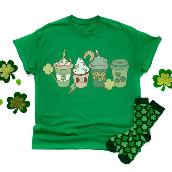 Lucky Shirt, St Patricks Day Shirt, Patricks Day Shirt, St. Patrick Lucky Shirt - Picture 1 of 4